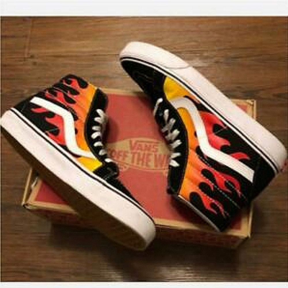 Vans Sk8-hi black/flames